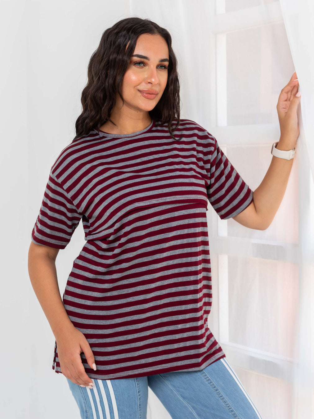 Mommy Nursing T-Shirt (Striped)