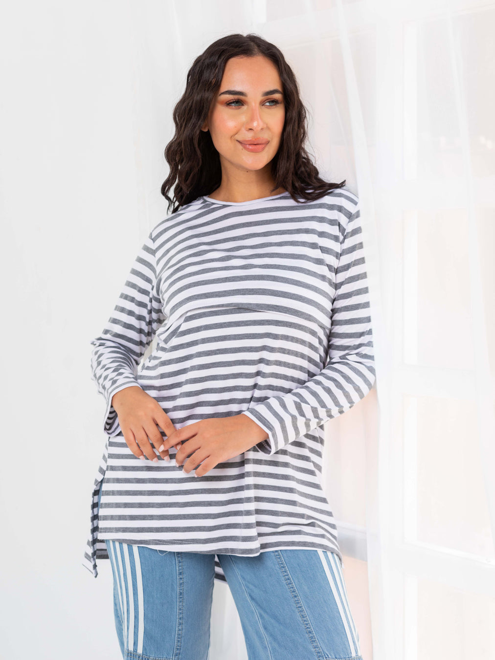Mommy Nursing T-Shirt (Striped)
