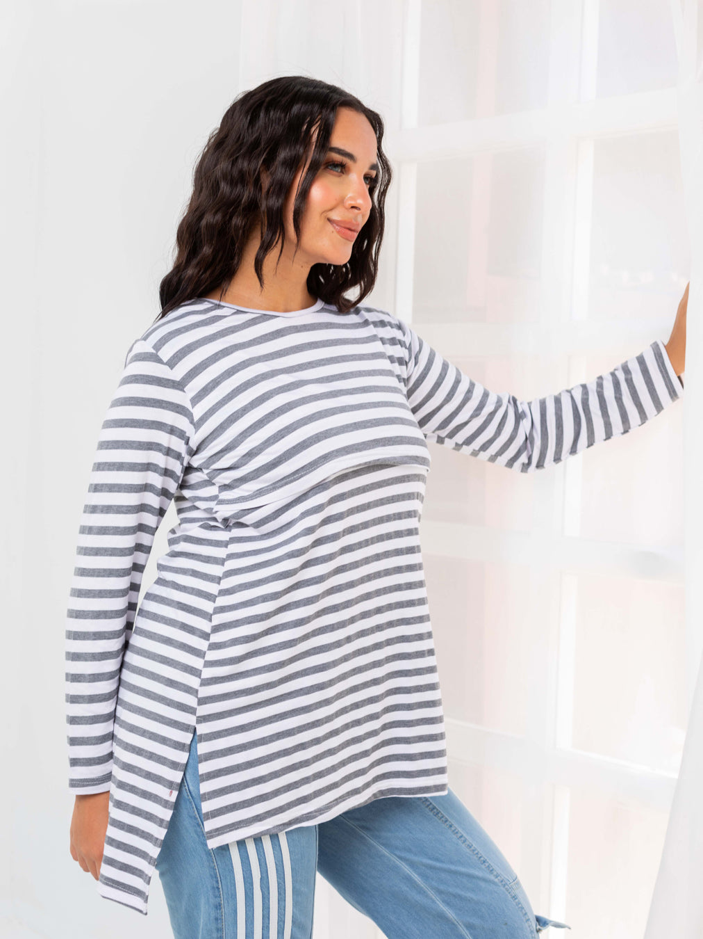 Mommy Nursing T-Shirt (Striped)