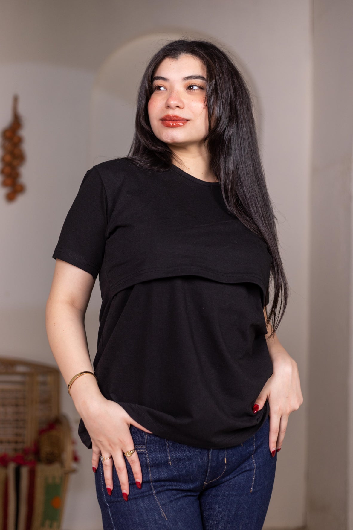 Maternity & Nursing Undershirt (Half Sleeve)