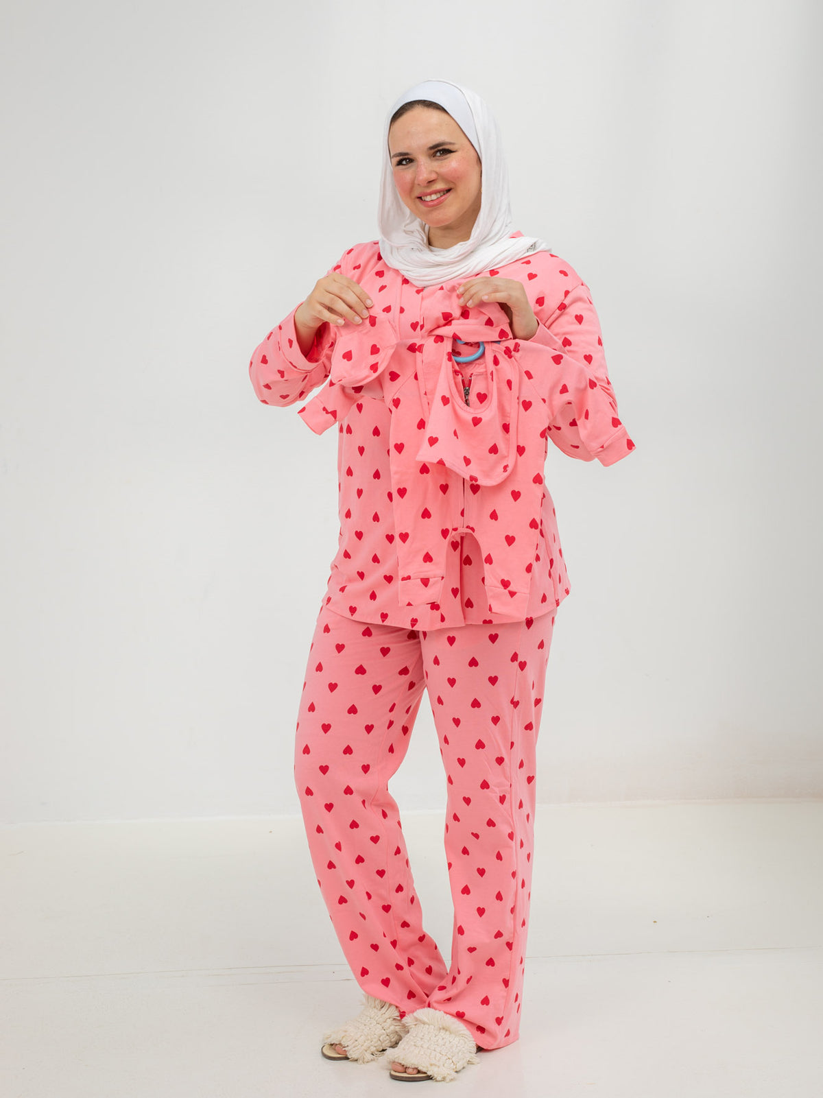 Mommy & Baby Pajama Set (Hearts)
