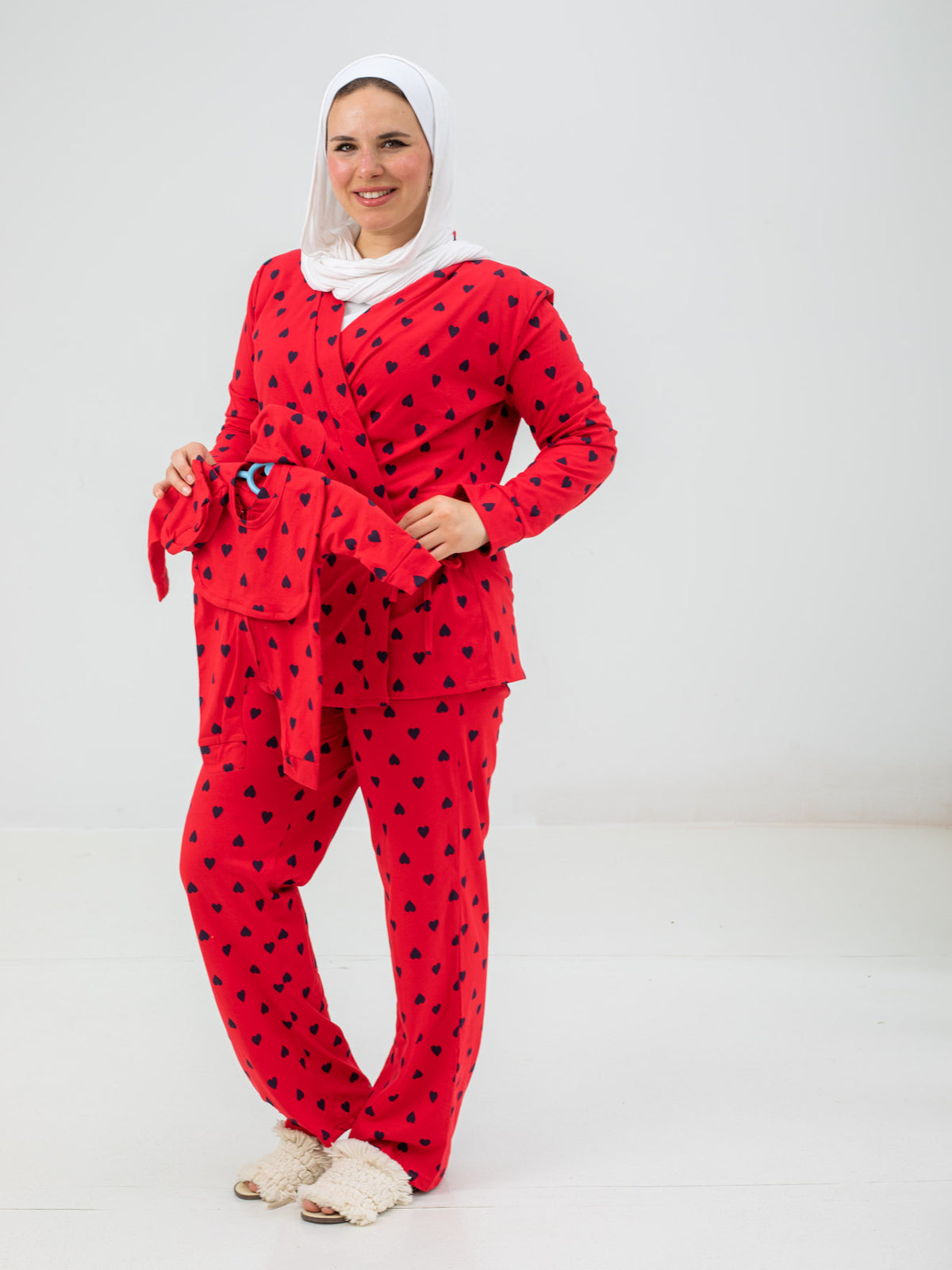 Mommy & Baby Pajama Set (Hearts)