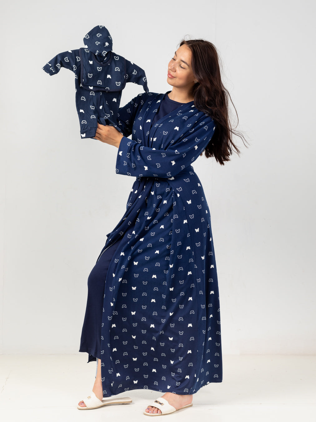 Mommy & Baby Robe Set (Navy)