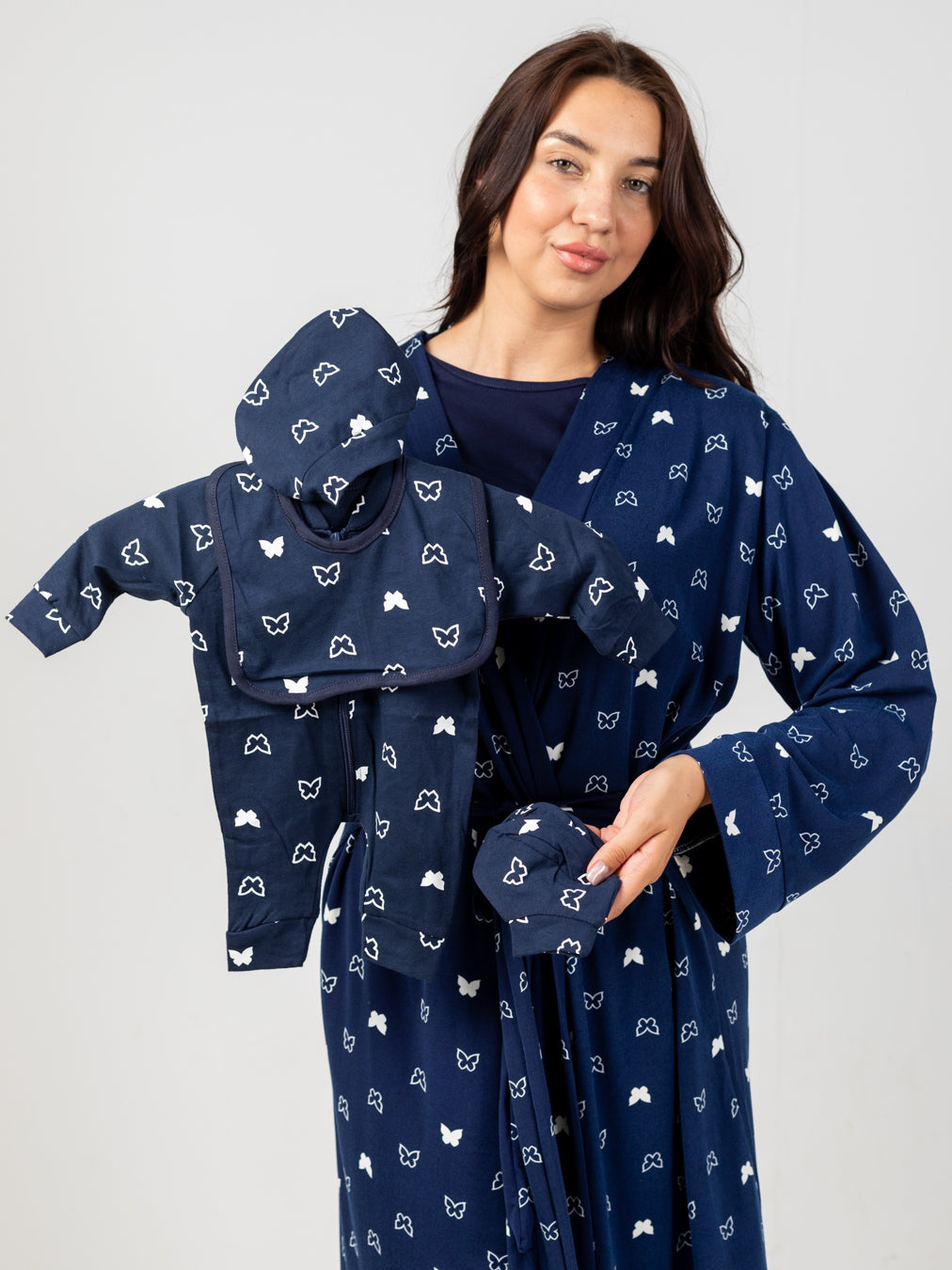 Mommy & Baby Robe Set (Navy)