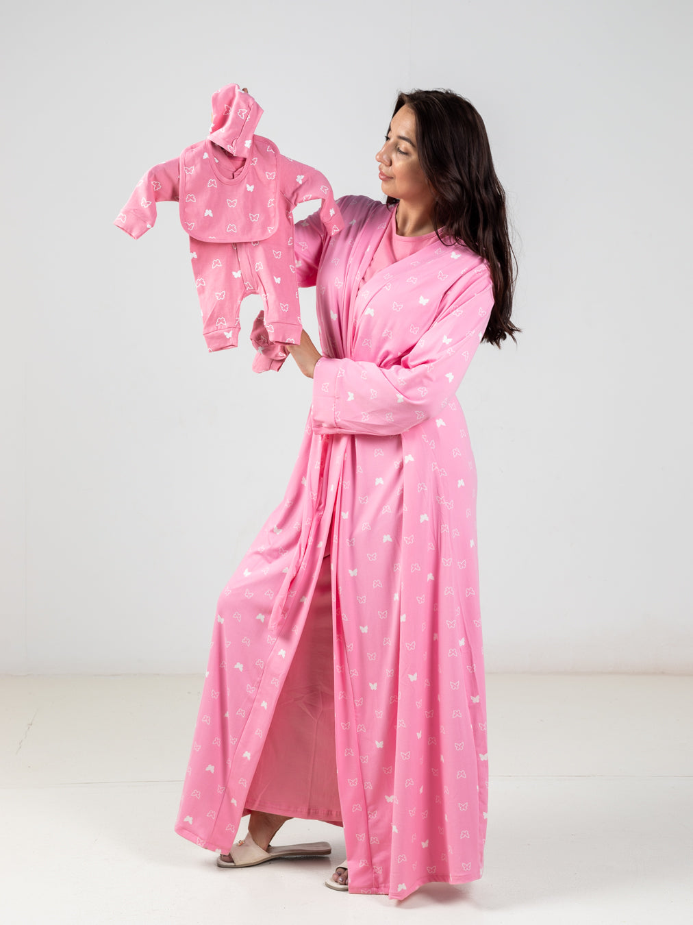 Mommy & Baby Robe Set (Pink)