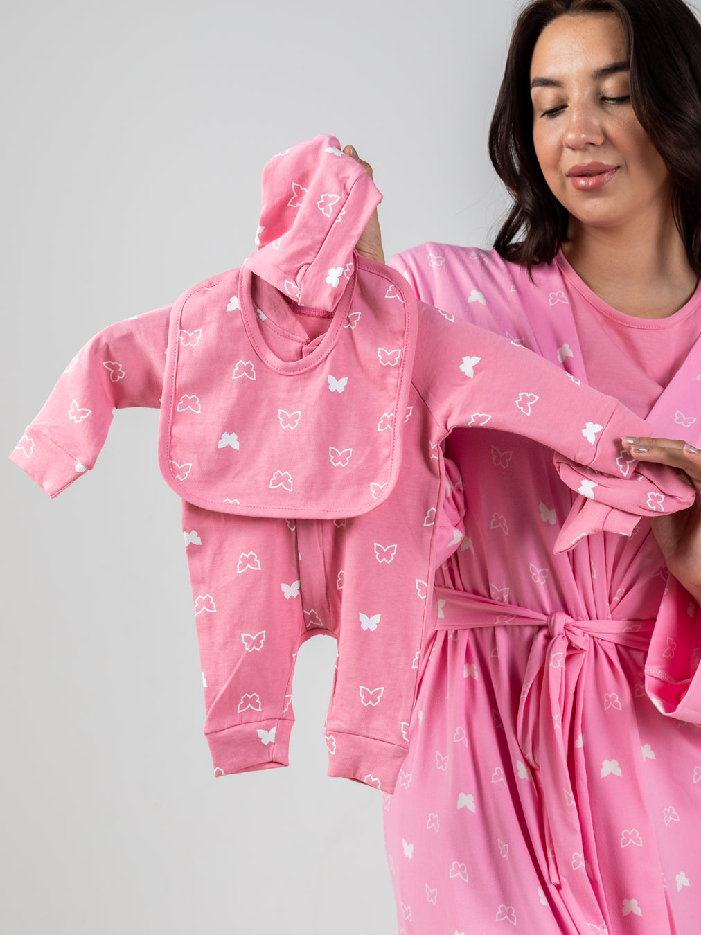 Mommy & Baby Robe Set (Pink)