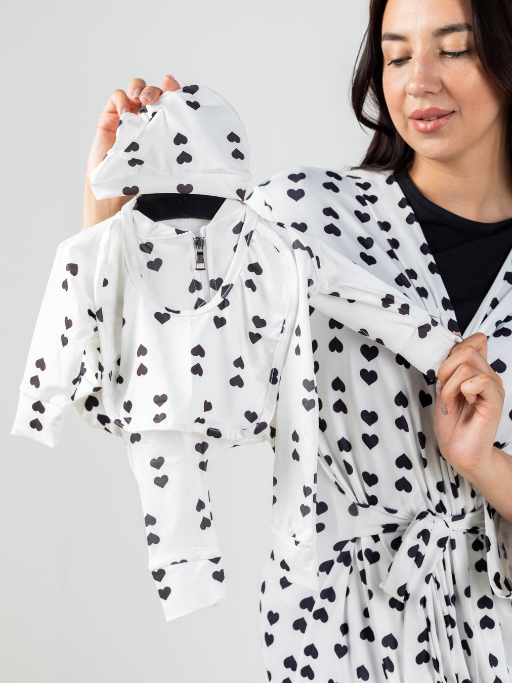 Mommy & Baby Robe Set (Hearts)